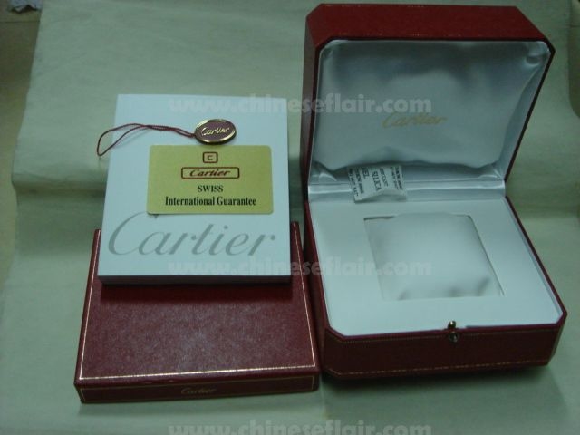 Cartier Red Leather Watch Box